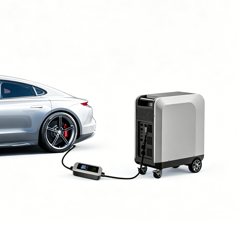 Solar Emergency Charger - Pengisi Daya Mobil Listrik Tenaga Surya