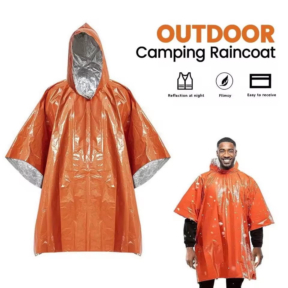 Emergency Poncho Rain - 1 buah/2 buah Ponco Hujan Darurat,
