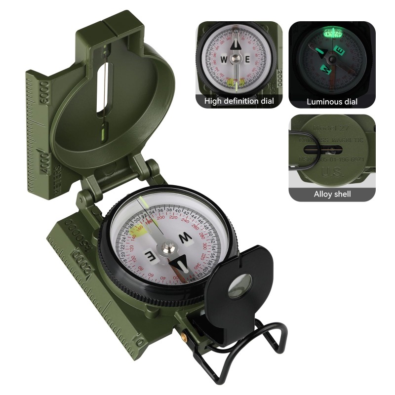 Kompas dengan Kualitas Militer - Compass Lensatic ulasan dan harga